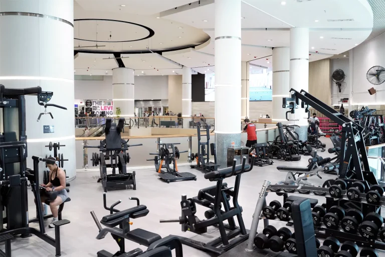 gym Olympian City waterfall
